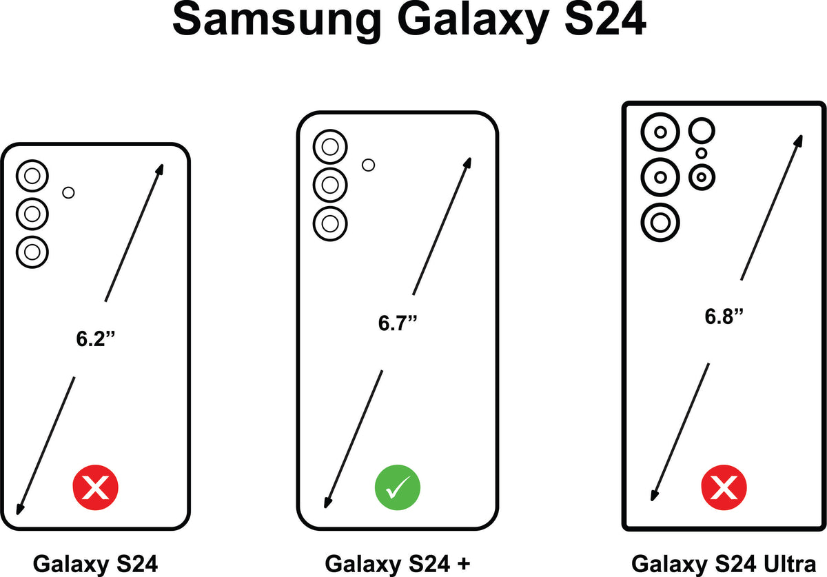 Samsung S24 Plus Leather Flip Case – Ultra Thin & MagSafe