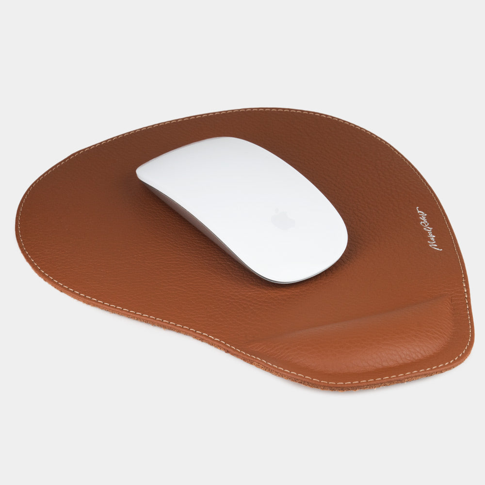 leather mouse pad caramel
