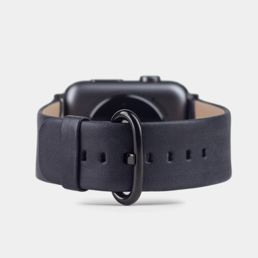 Leather Strap Apple Watch 41/42mm Dark Blue | Marcel Robert - 1