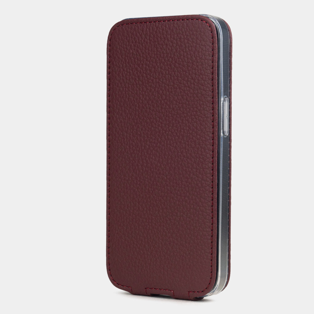 iPhone 16E case exclusive leather bordeaux