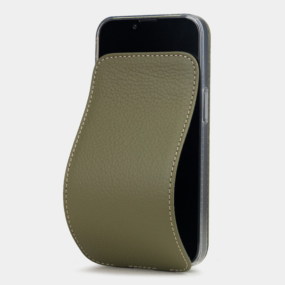 iPhone 16e Green Luxury Leather Flip Case