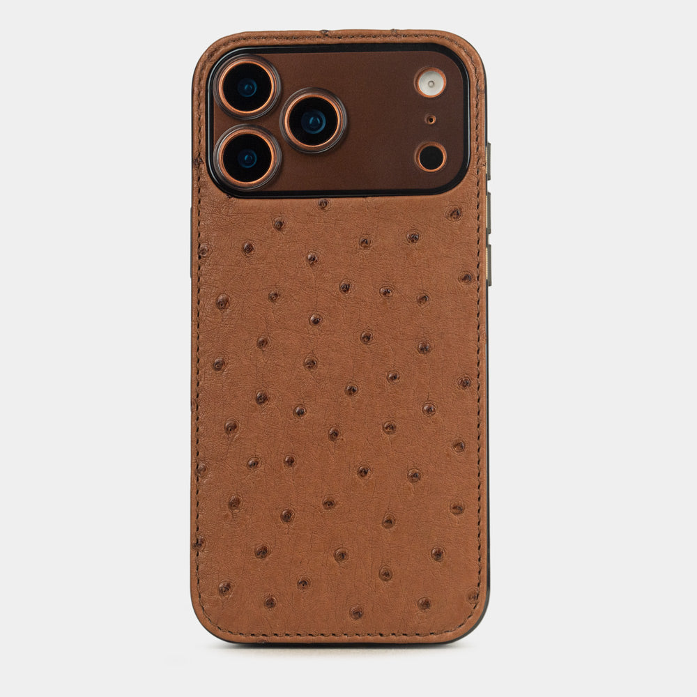 Cover case iPhone 17 Pro Ostrich gold
