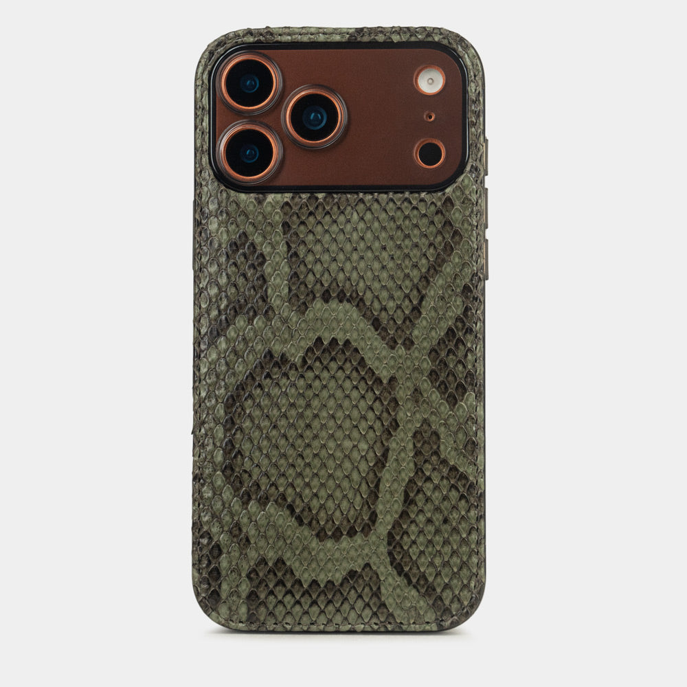 Cover case iPhone 17 Pro python green