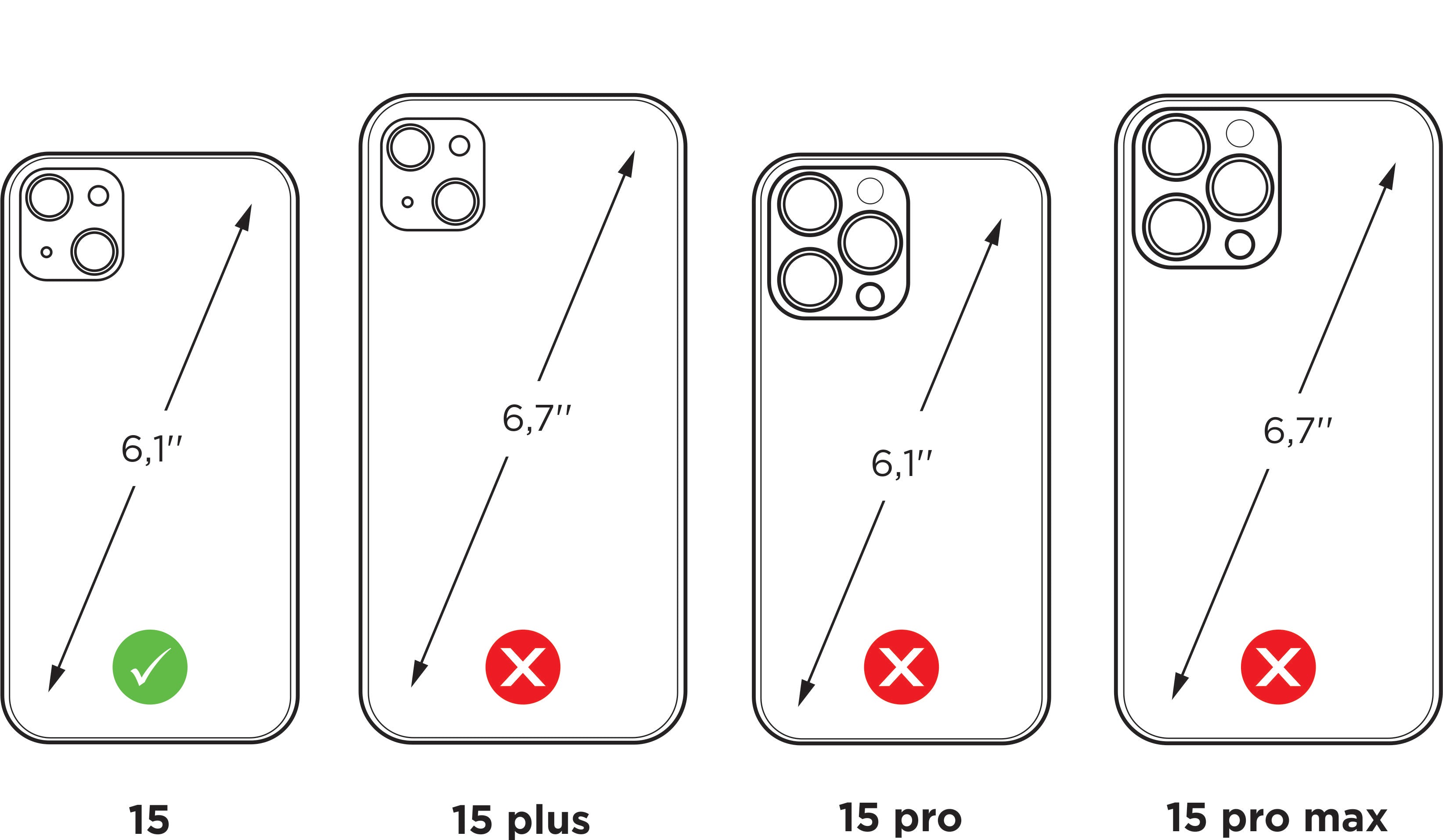 iPhone 15 leather case & MagSafe – slim premium protection