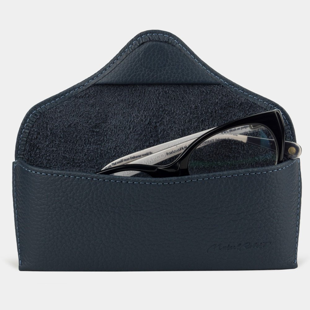 Blue Leather Glasses Case "Casual" | Marcel Robert - 3