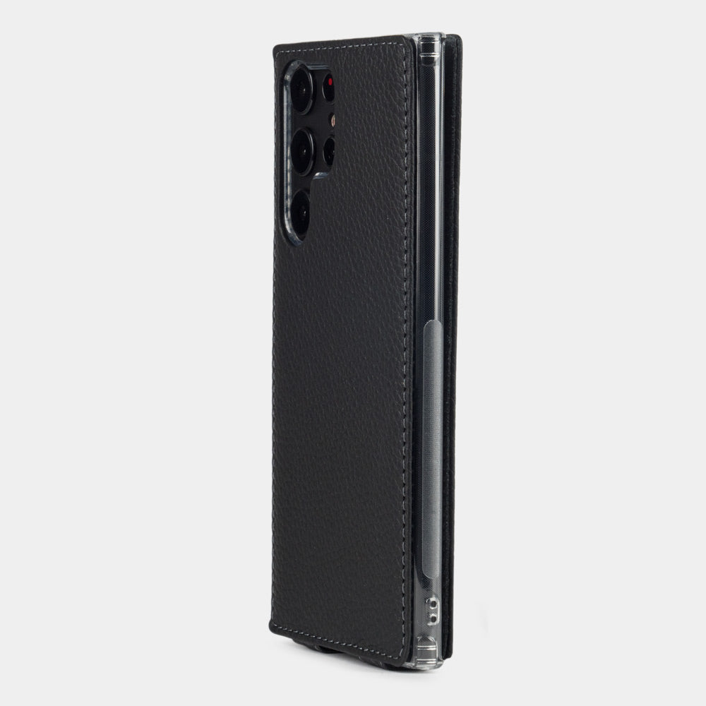 Samsung Galaxy S22 Ultra case leather black