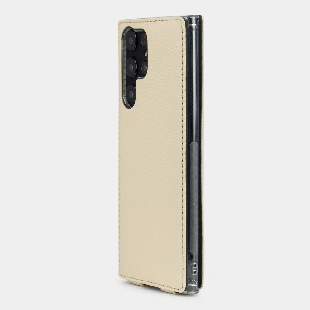 Samsung S22 Ultra case leather cream