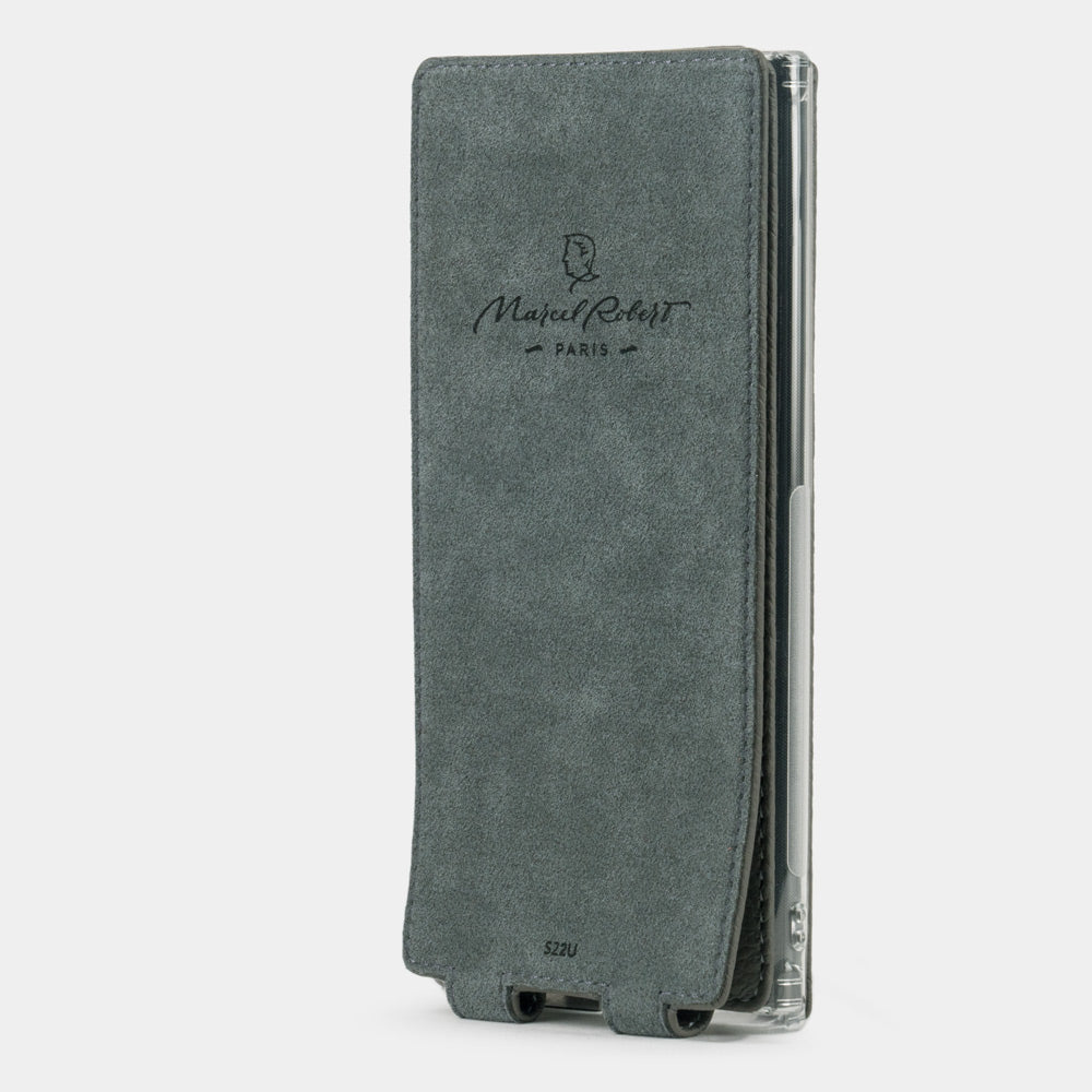 Samsung S22 Ultra case leather grey