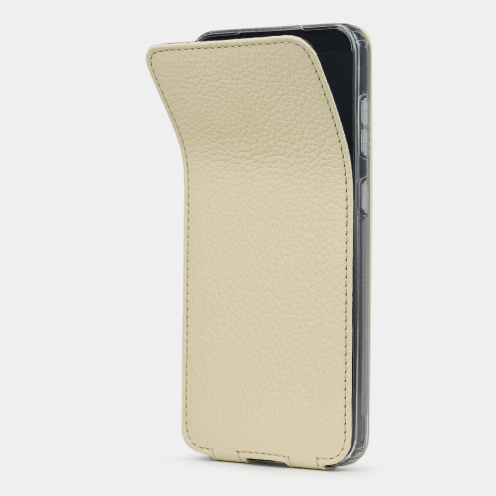 Samsung S23 case leather cream