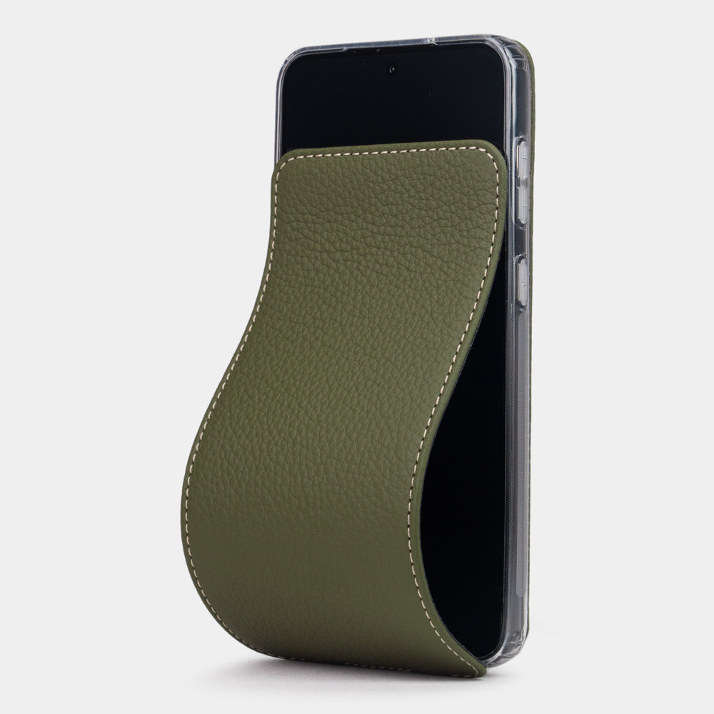 Samsung S23 case leather green