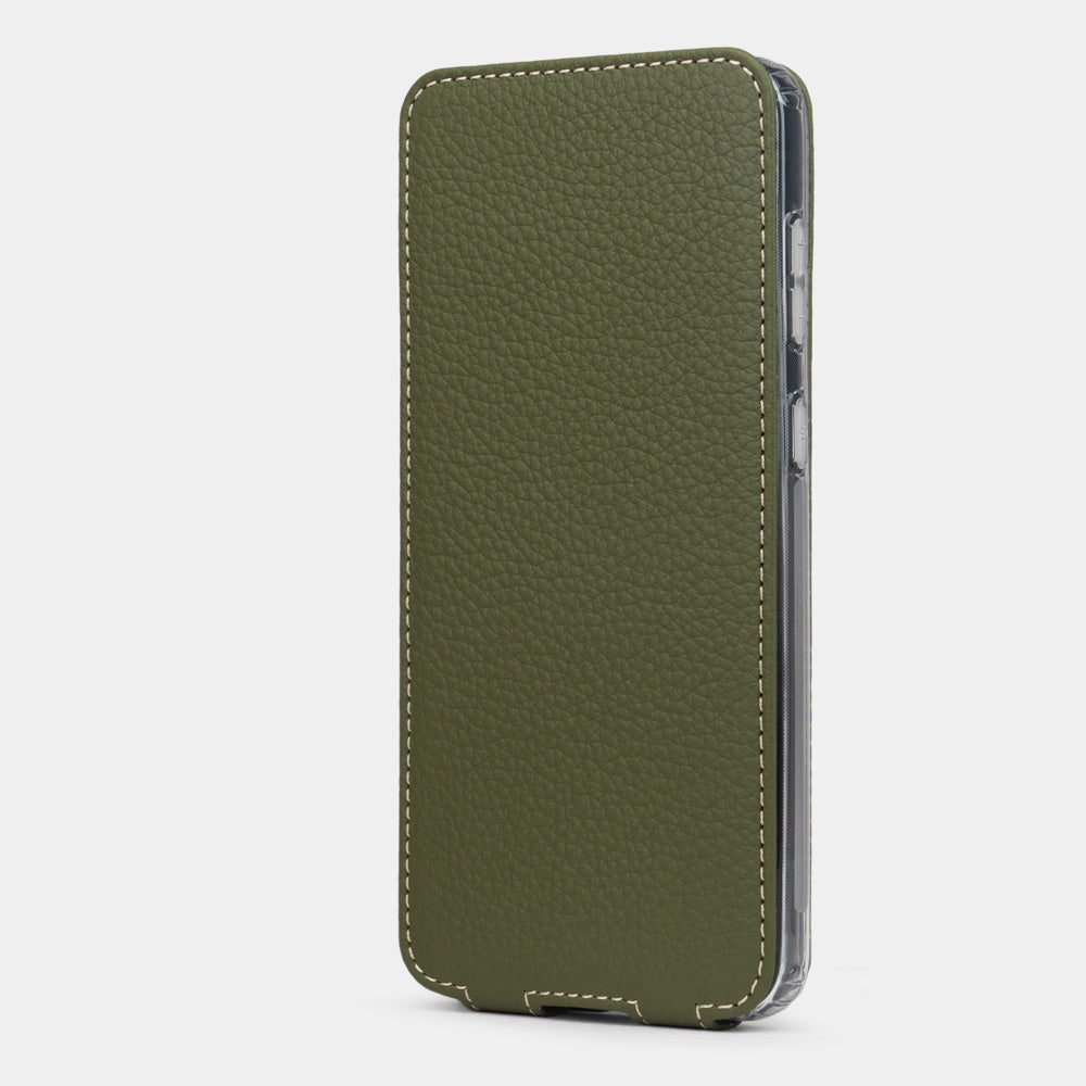 Samsung S23 case leather green