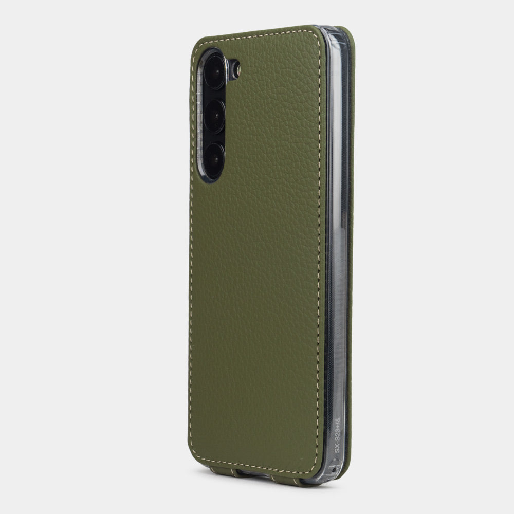 Samsung S23 case leather green