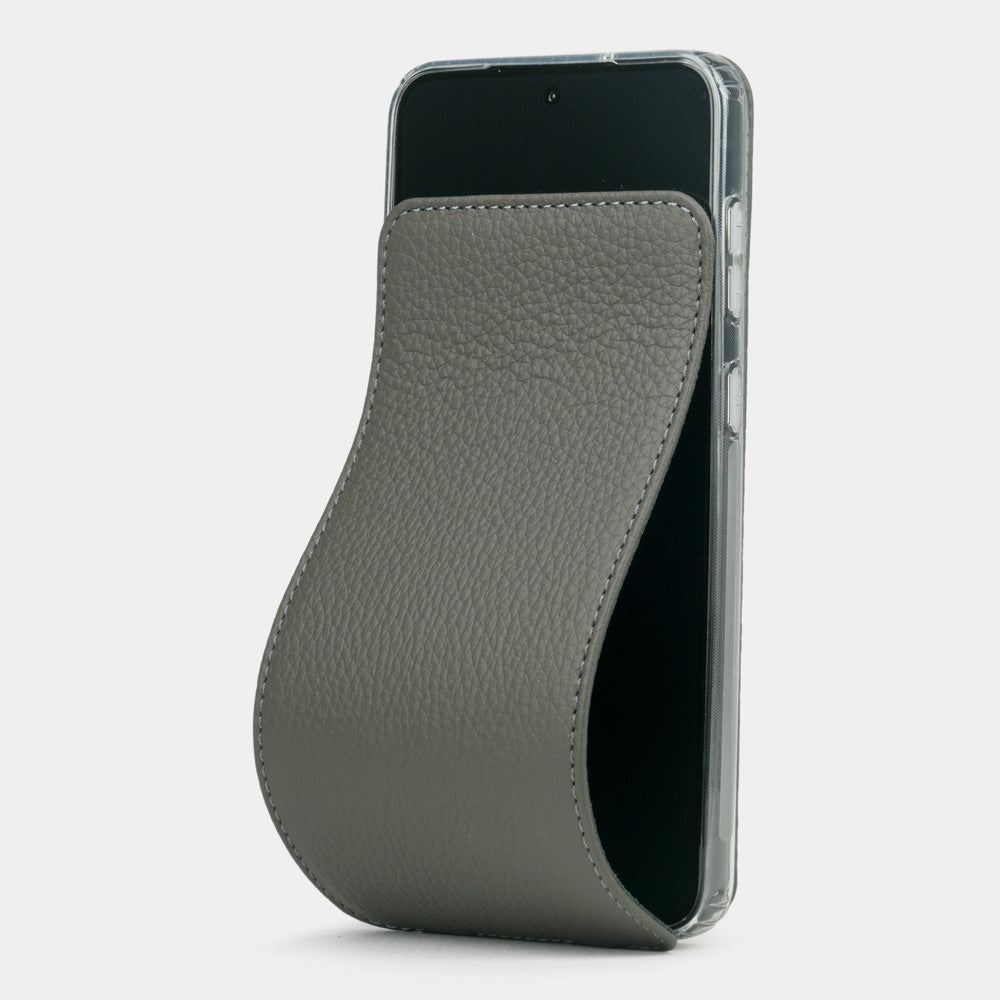 Samsung S23 case leather grey