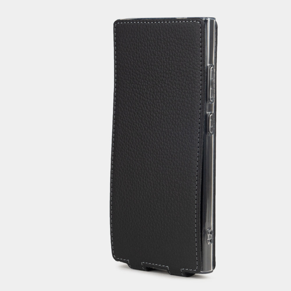 Samsung S24 Ultra case leather black