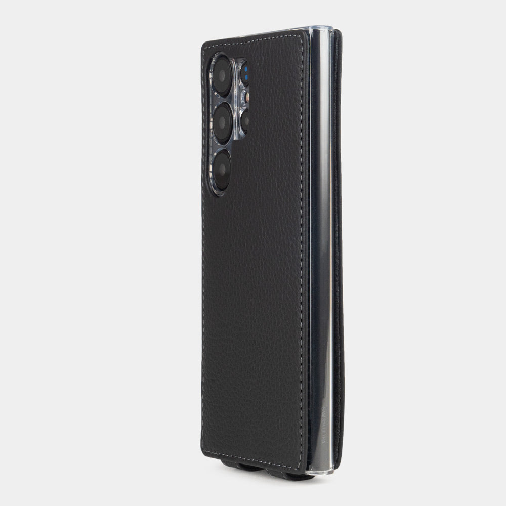 Samsung S24 Ultra case leather black