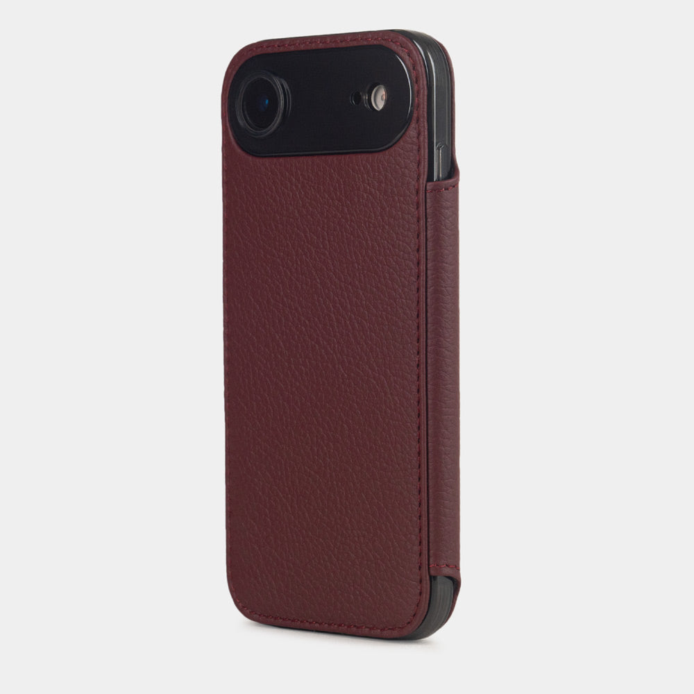 iPhone 17 Air wallet case leather bordeaux