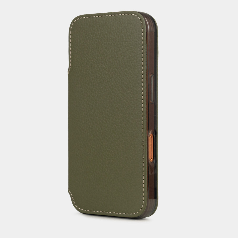 iPhone 17 Air wallet case leather green