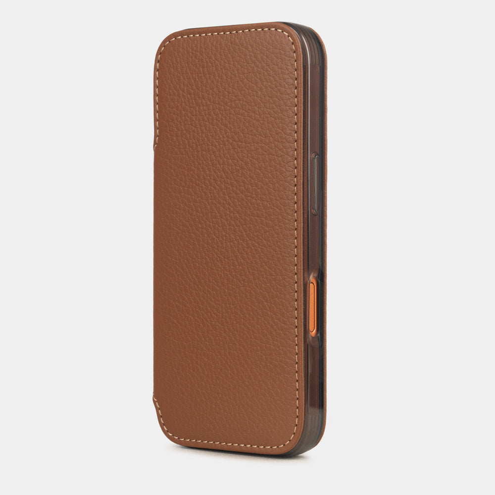 iPhone 17 Air wallet case leather gold