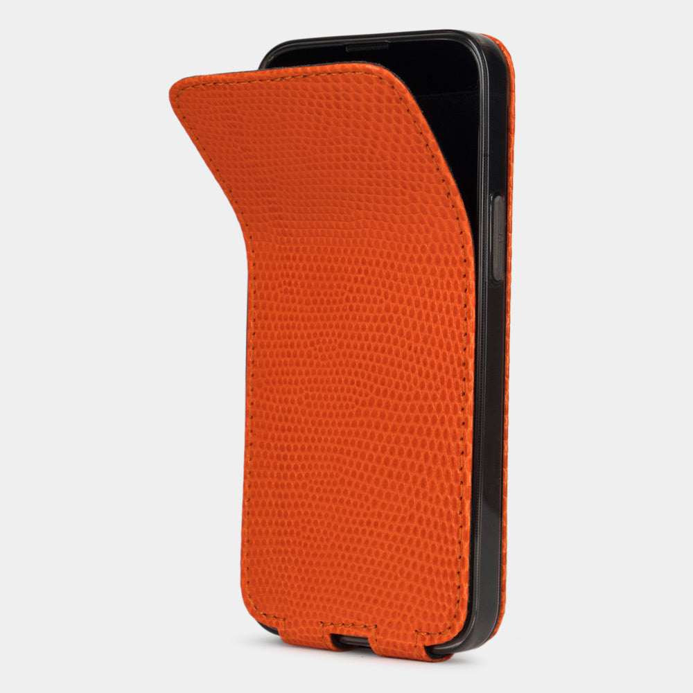 case iPhone 13 Pro Max lizard orange | Marcel Robert