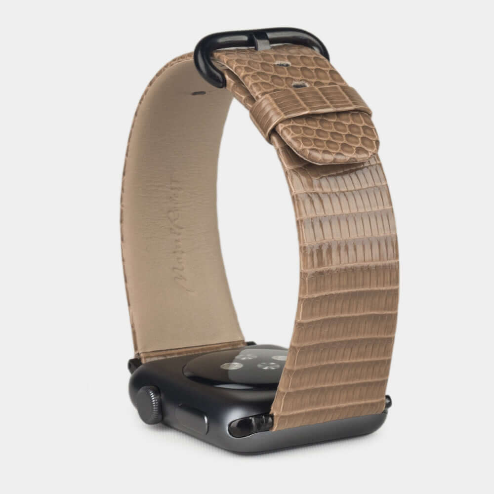 Lizard Strap Apple Watch 45/46mm Gold | Marcel Robert - 3