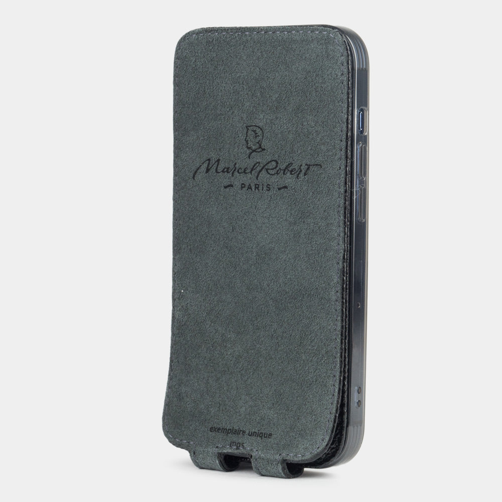 iPhone 13 mini Flip Case – Black Lizard MagSafe