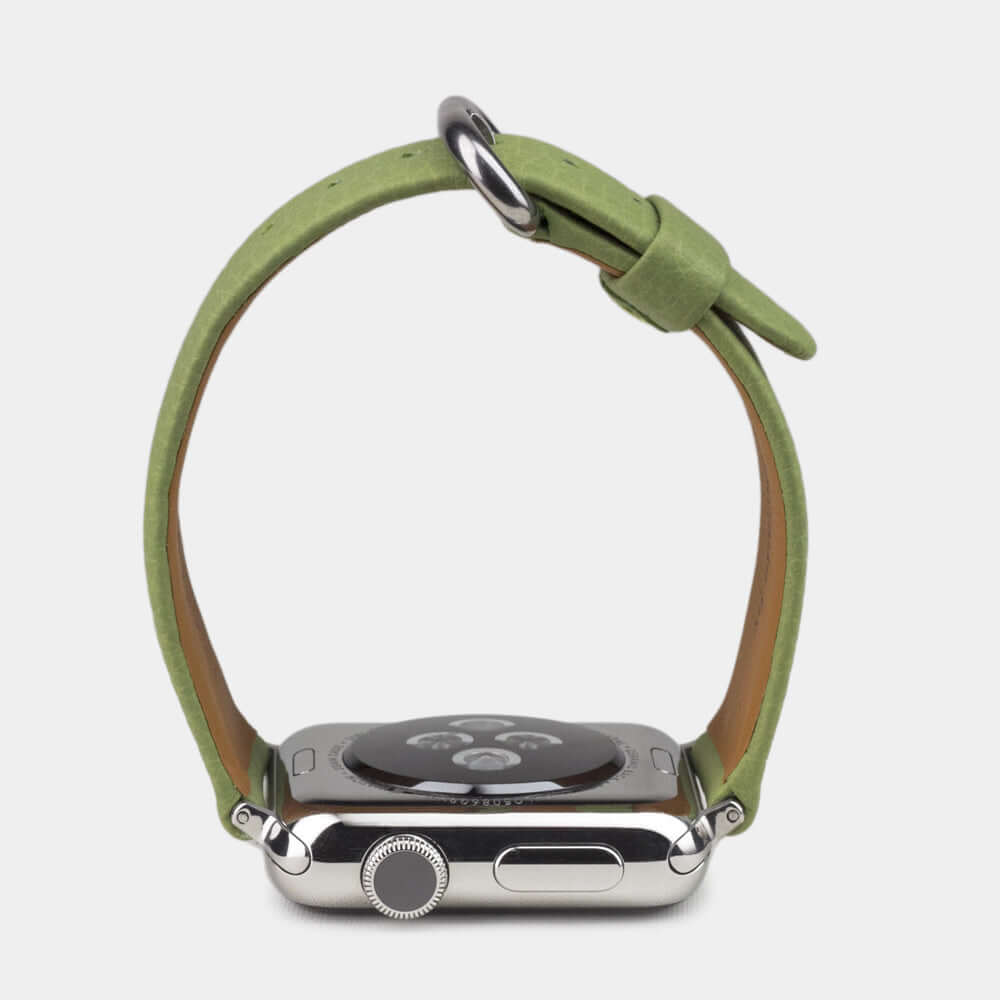 Leather Strap Apple Watch 45/46mm Olive | Marcel Robert - 4