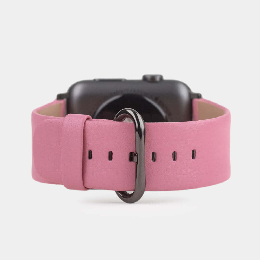 Premium Leather Strap Apple Watch 45/46mm Pink | Marcel Robert - 2