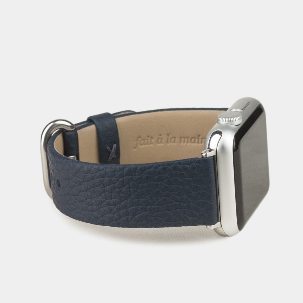 Blue Leather Strap Apple Watch 41/42mm | Marcel Robert - 1