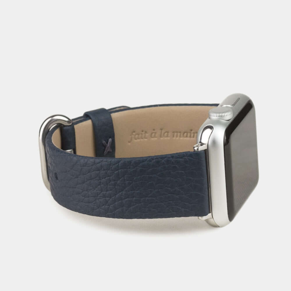 Blue Leather Strap Apple Watch 41/42mm | Marcel Robert - 1