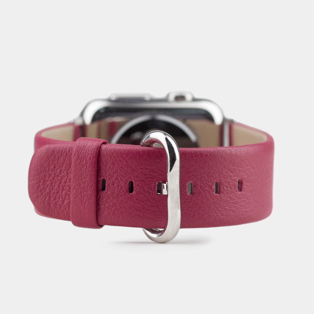 Leather Strap Apple Watch 41/42mm Rose Fushia | Marcel Robert - 0
