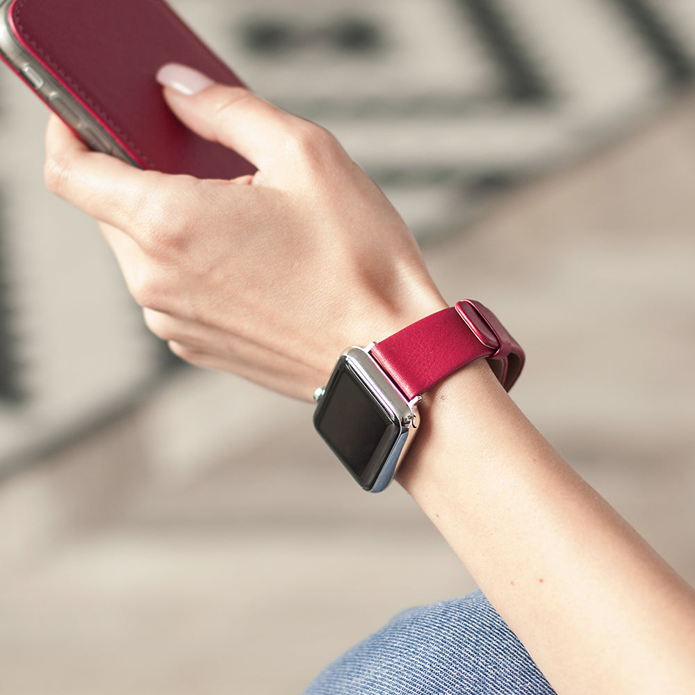 Natural Calfskin Strap Apple Watch 45/46mm | Marcel Robert - 1