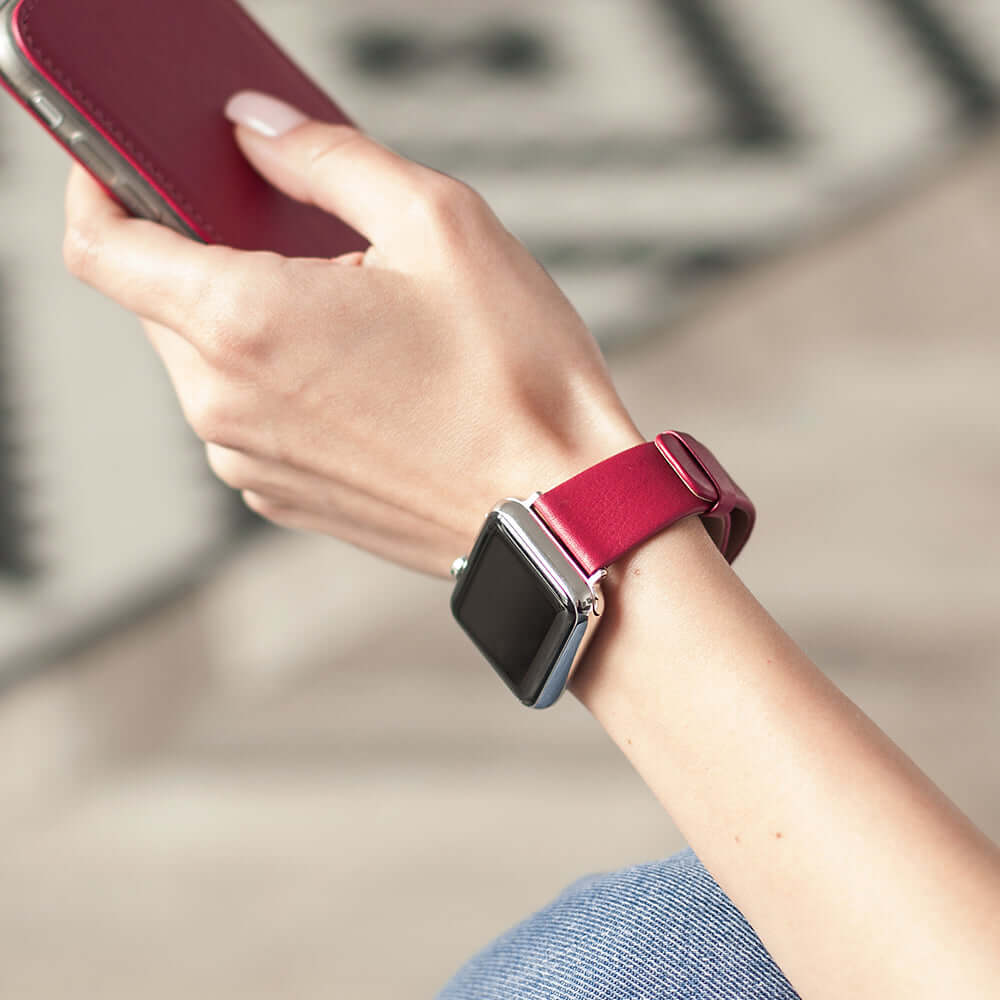 Natural Calfskin Strap Apple Watch 45/46mm | Marcel Robert - 1