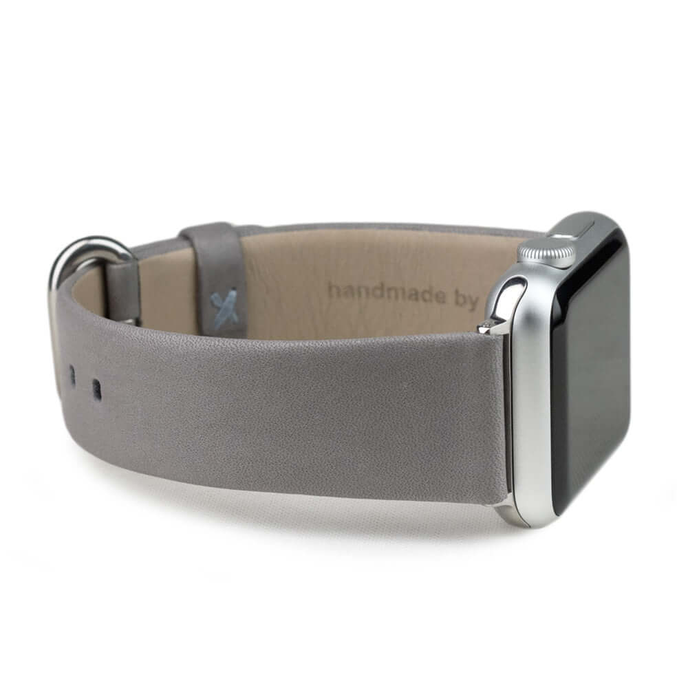 Leather Strap Apple Watch 45/46mm Grey | Marcel Robert - 3
