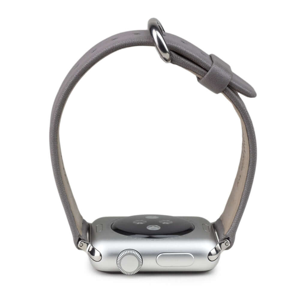 Leather Strap Apple Watch 45/46mm Grey | Marcel Robert - 1