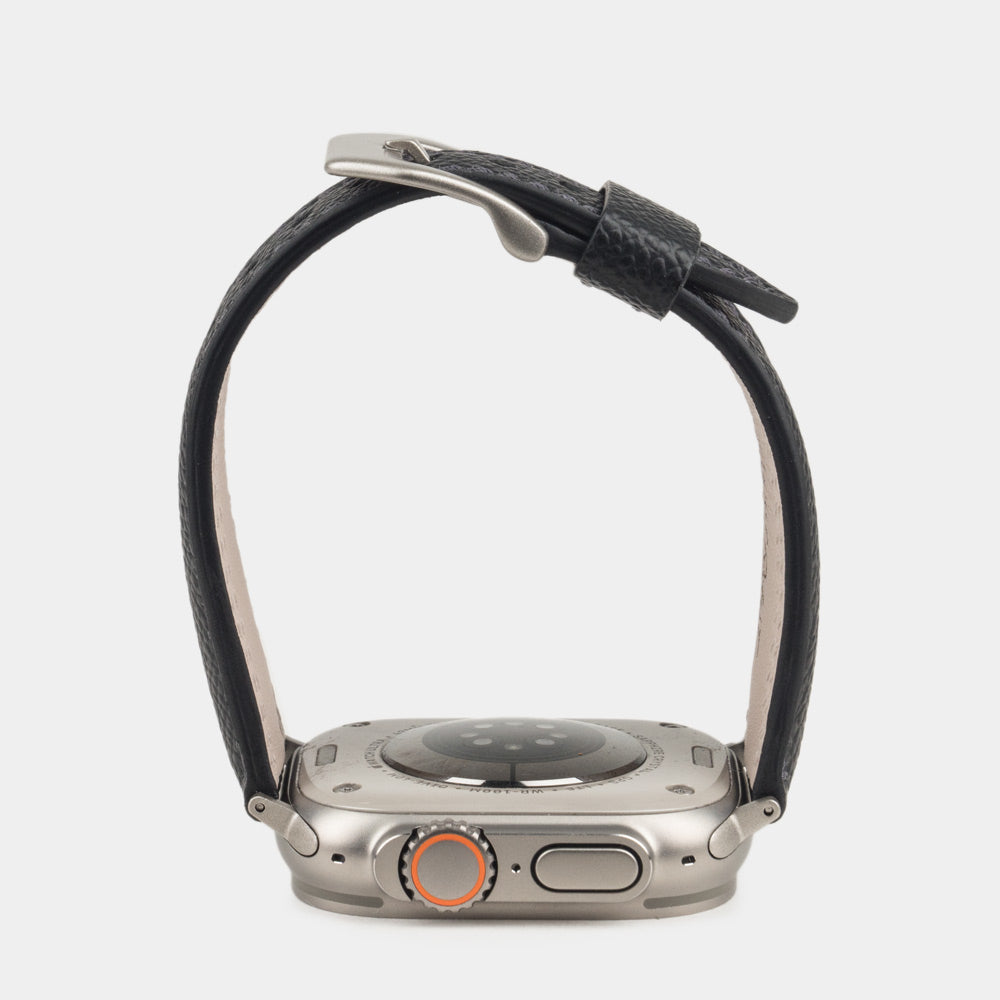 Leather Strap Apple Watch Ultra 49mm Black | Marcel Robert - 2
