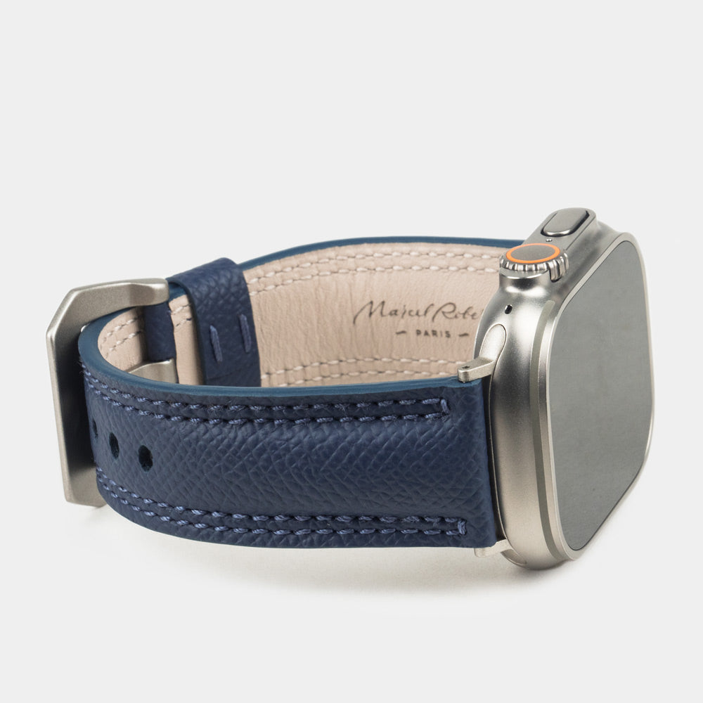 strap ultra 49mm calfskin blue