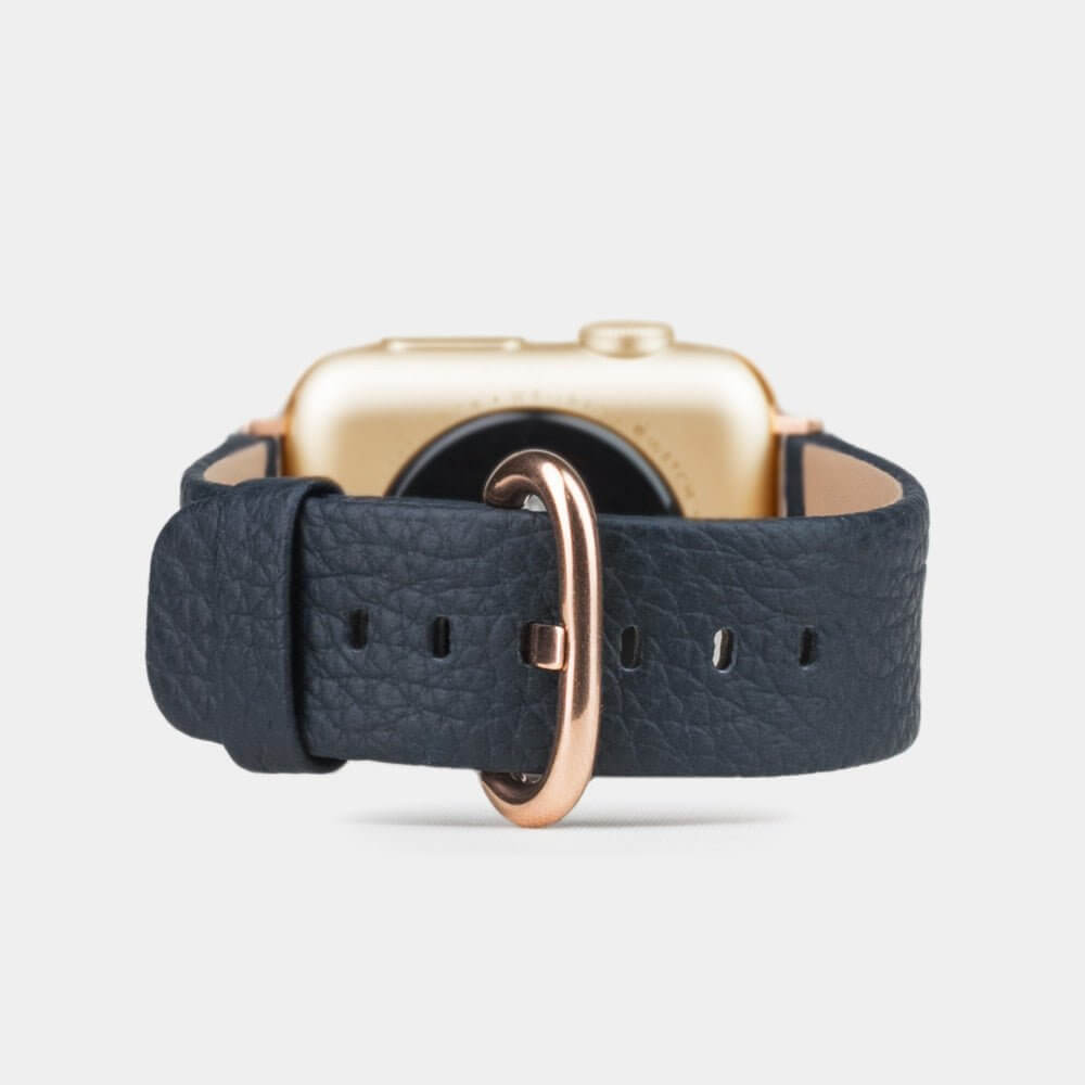 Blue Leather Strap Apple Watch 41/42mm | Marcel Robert - 13