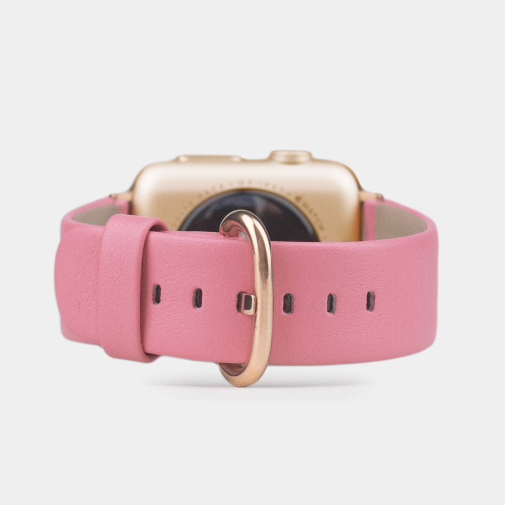 Premium Leather Strap Apple Watch 45/46mm Pink | Marcel Robert - 13