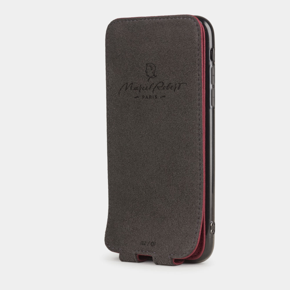 iPhone 11 Cherry Leather Flip Case – Magnetic Cover