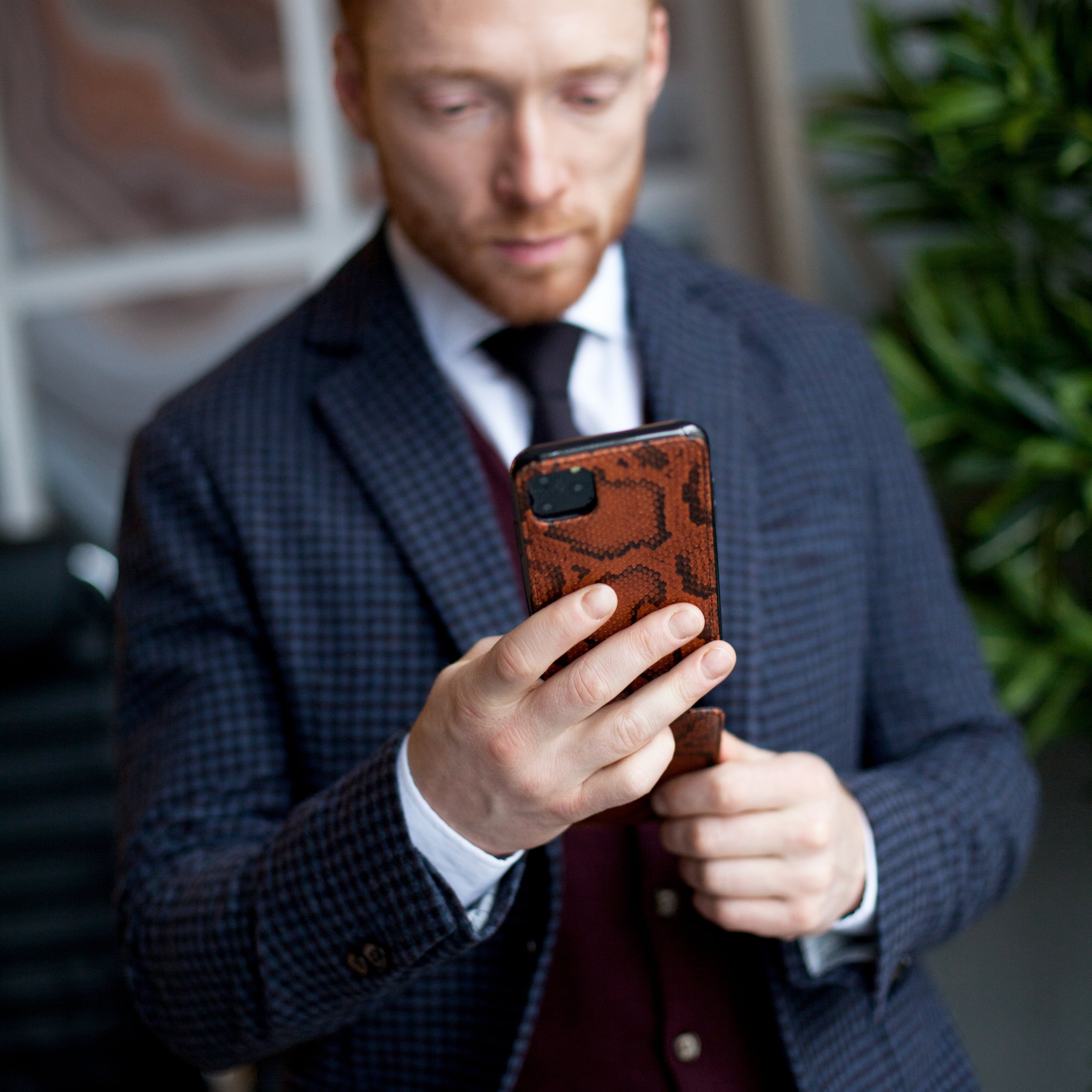 iPhone 11 Pro Max Gold Python Flip Case – Exotic Leather