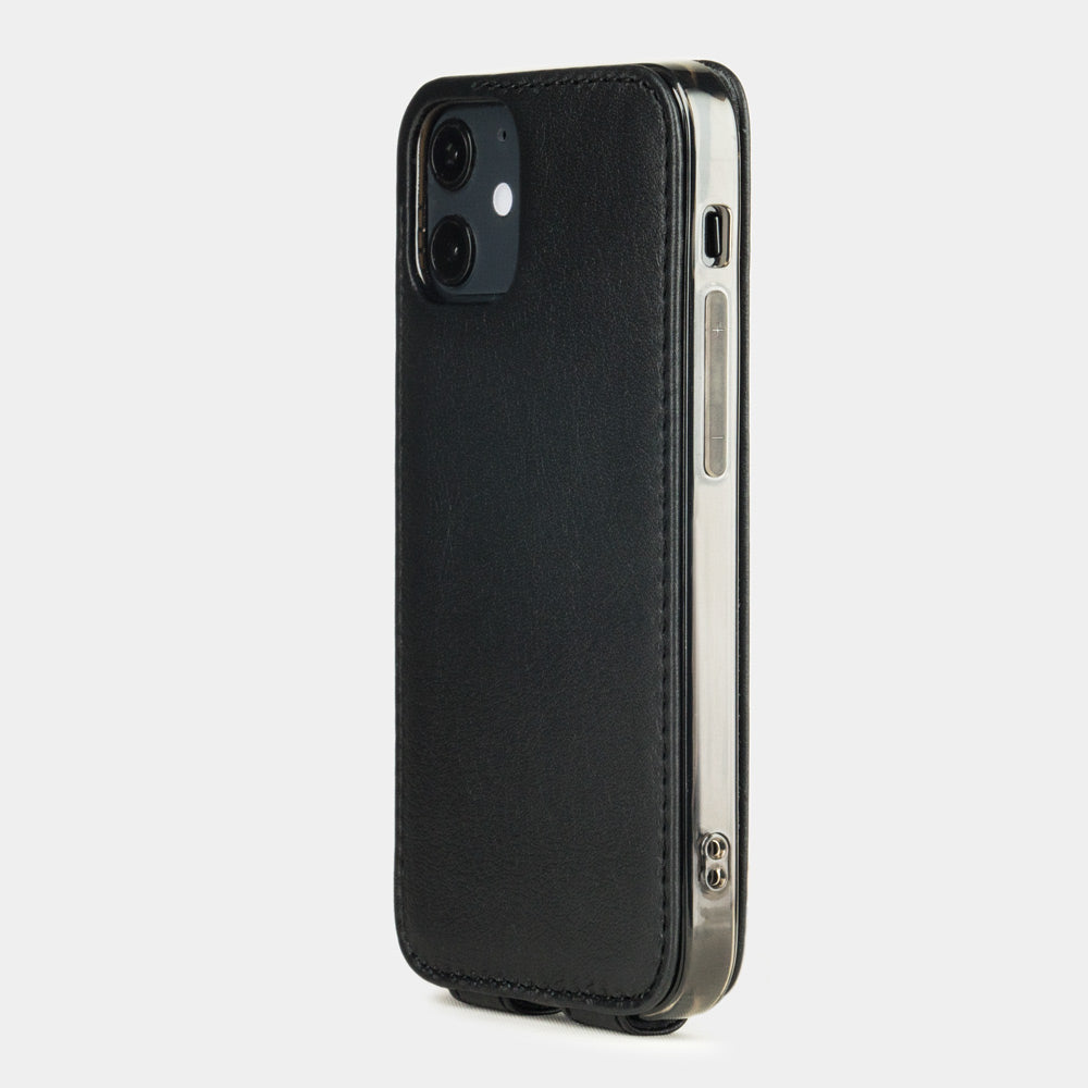 Premium Leather Case iPhone 12 mini Black | Marcel Robert - 1