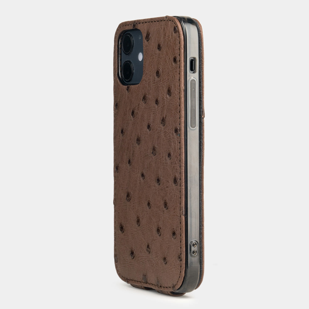 case iPhone 12 mini ostrich brown | Marcel Robert