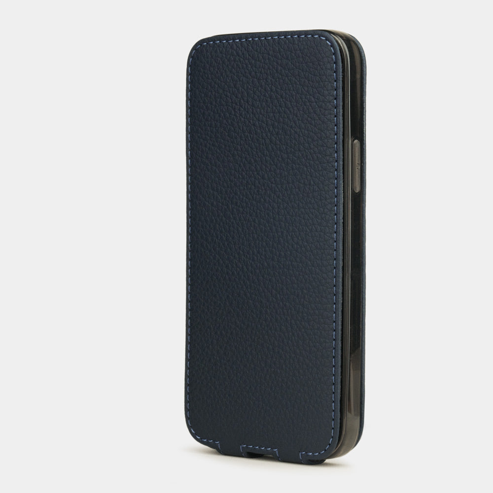 Premium Leather Case iPhone 12 Pro Blue | Marcel Robert - 5