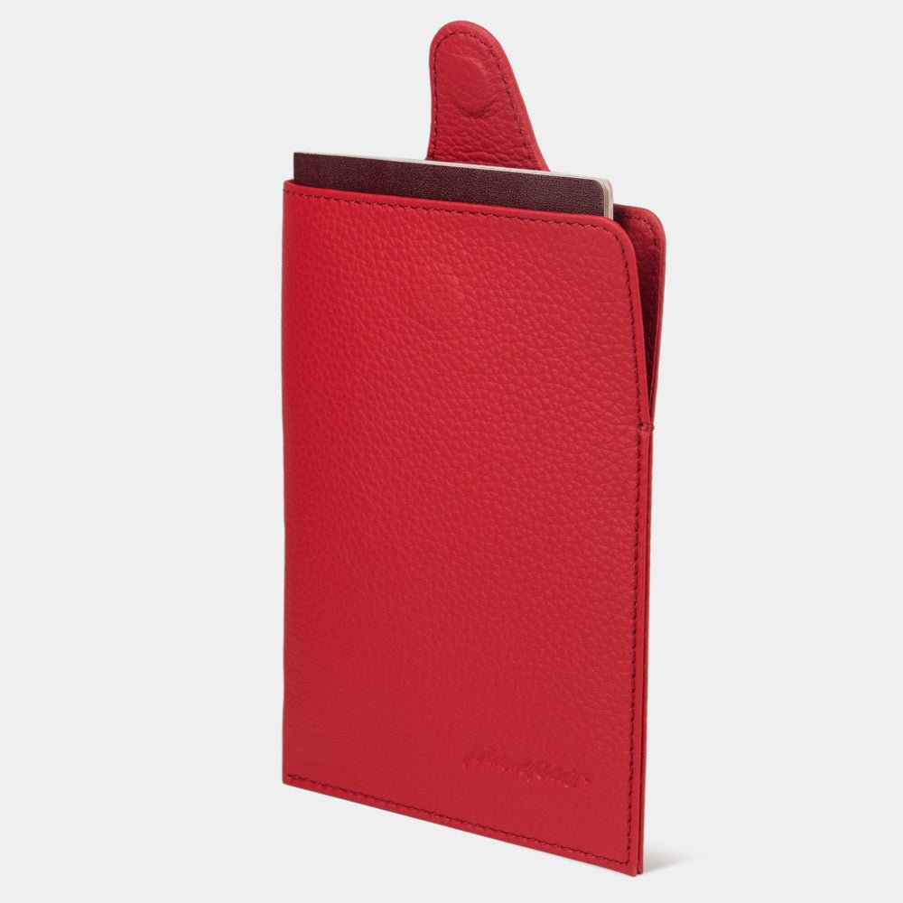 Passport Holder London with Red Leather | Marcel Robert - 3