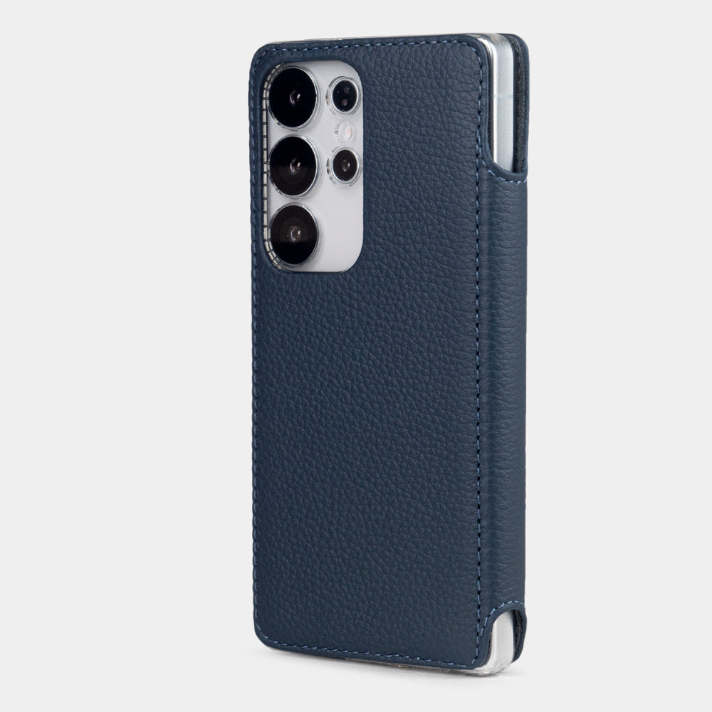 Samsung Galaxy S24 Ultra case wallet leather blue