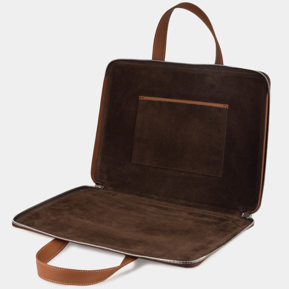 notebook bag 14'' Bocage with pockets gold