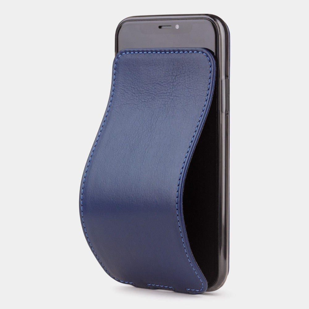 Indigo Blue Leather iPhone X Case with MagSafe