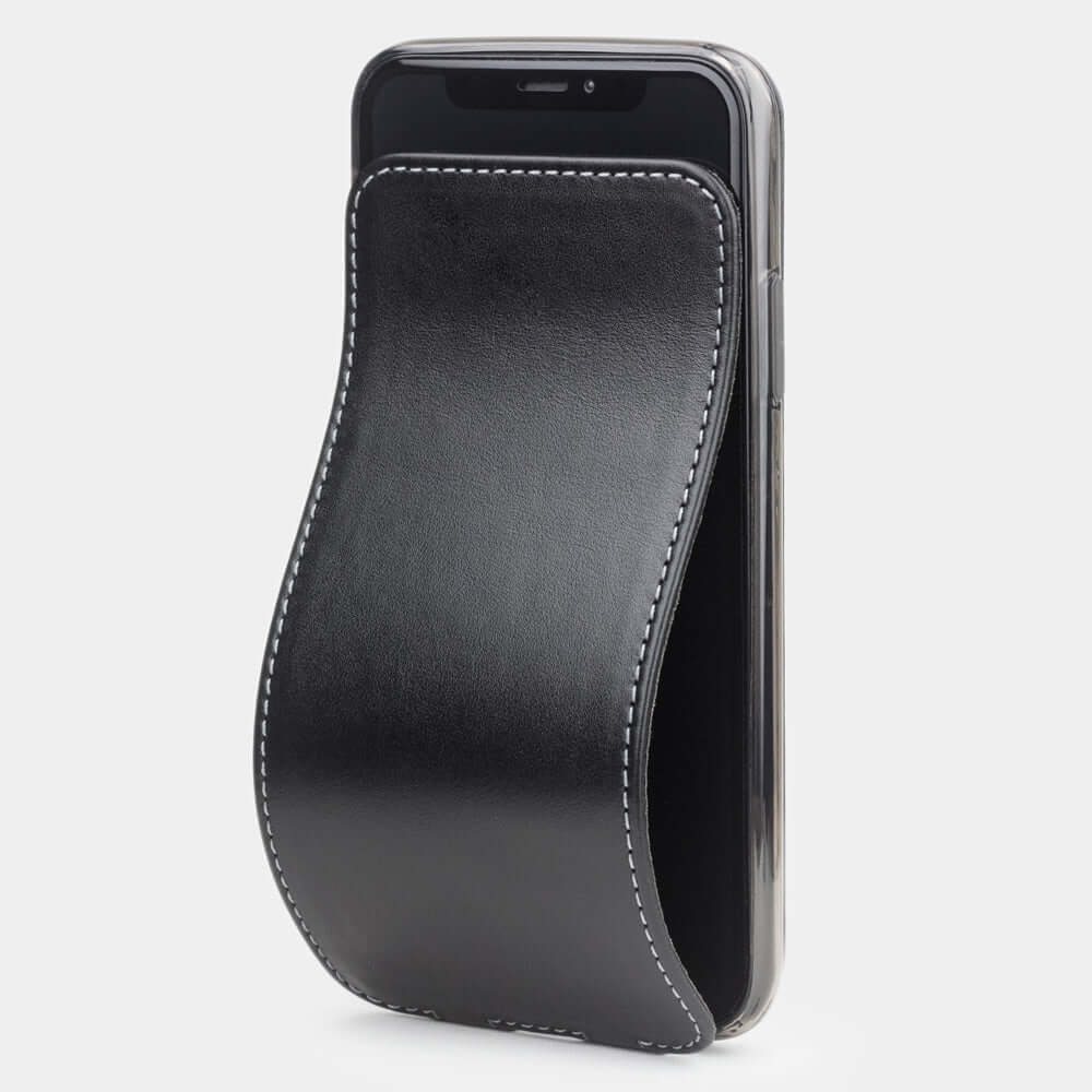 Premium Leather Case iPhone X/XS Black | Marcel Robert - 0