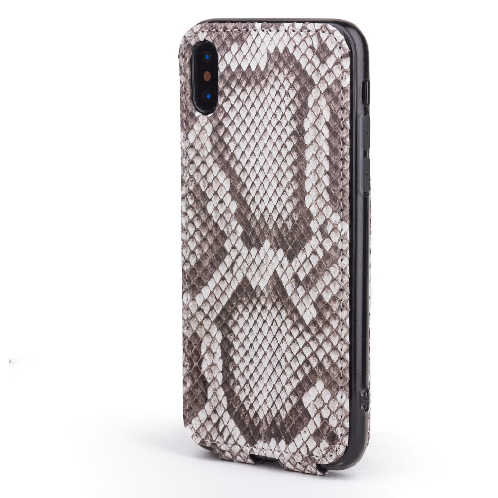 iPhone XS Max Natural Python Flip Case – Exotic Leather