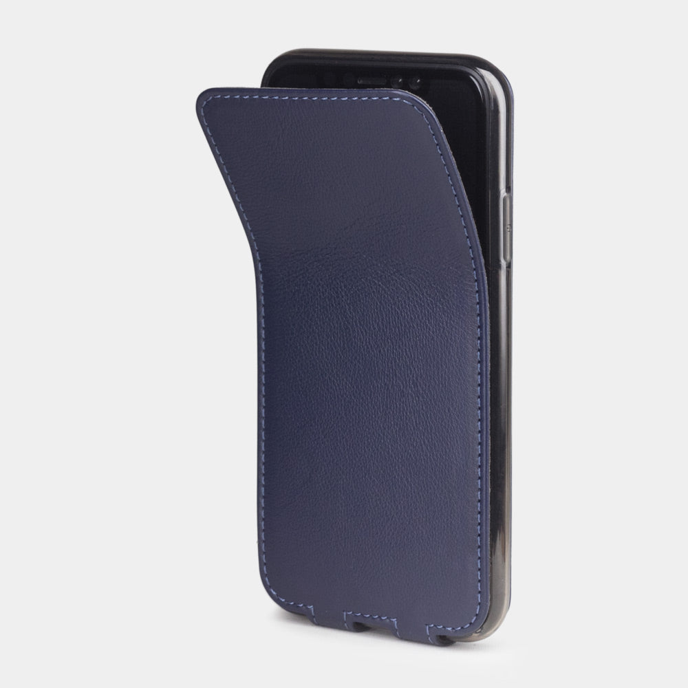 Case iPhone XR Premium Leather Blue Indigo | Marcel Robert - 1